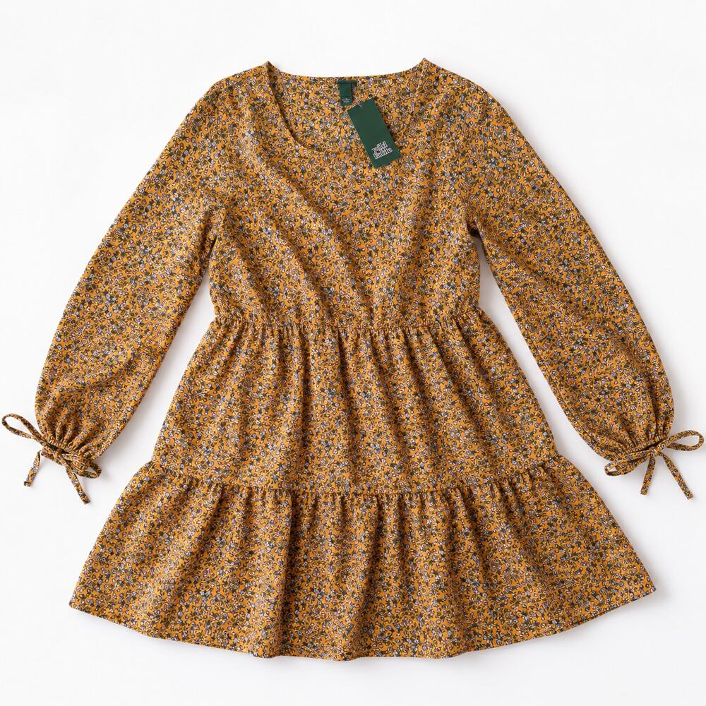 Wild Fable Mustard Floral Dress – XS – NWT